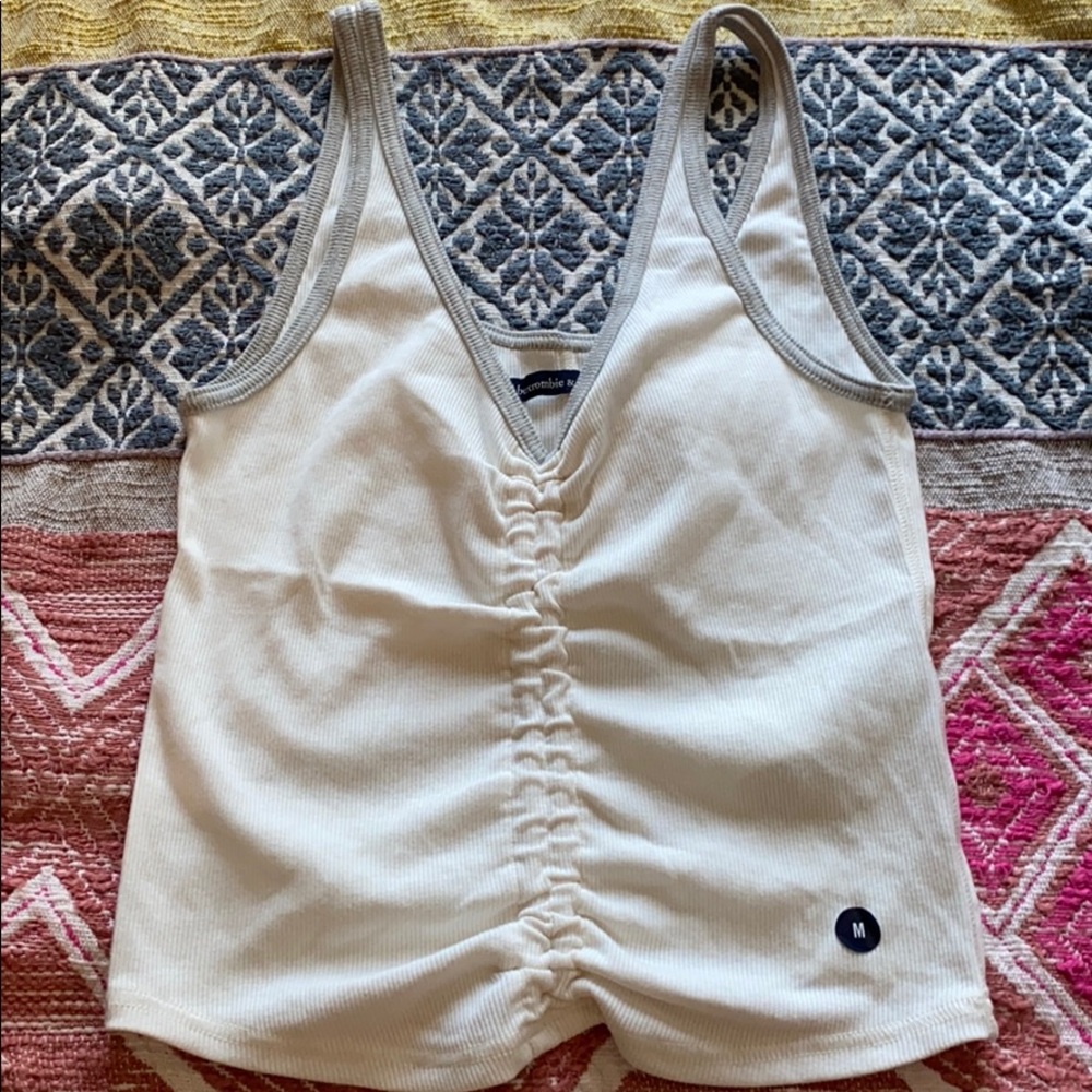 GREY AND WHITE TANK